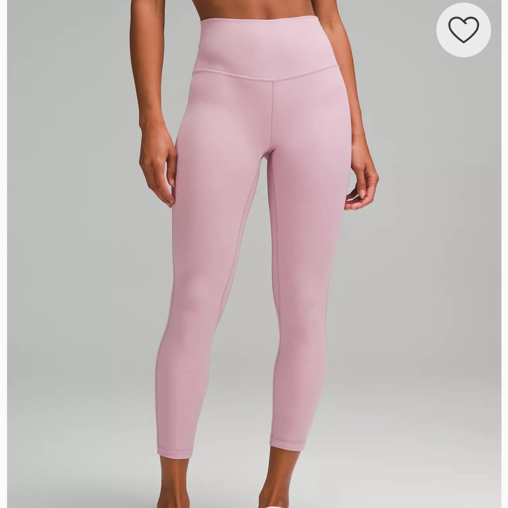 lululemon Align High-Rise Pant 25” Rose Blush size 8
